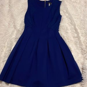 Royal blue small BCBG MaxAzria pleated dress
